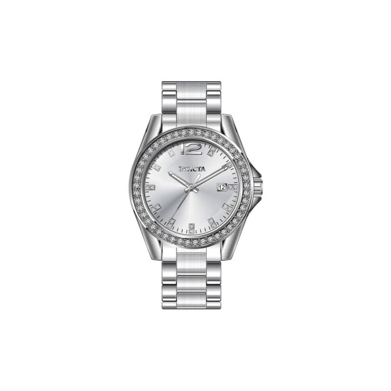 Invicta Women's 49846 Angel Quartz PC32 Silver Dial Watch