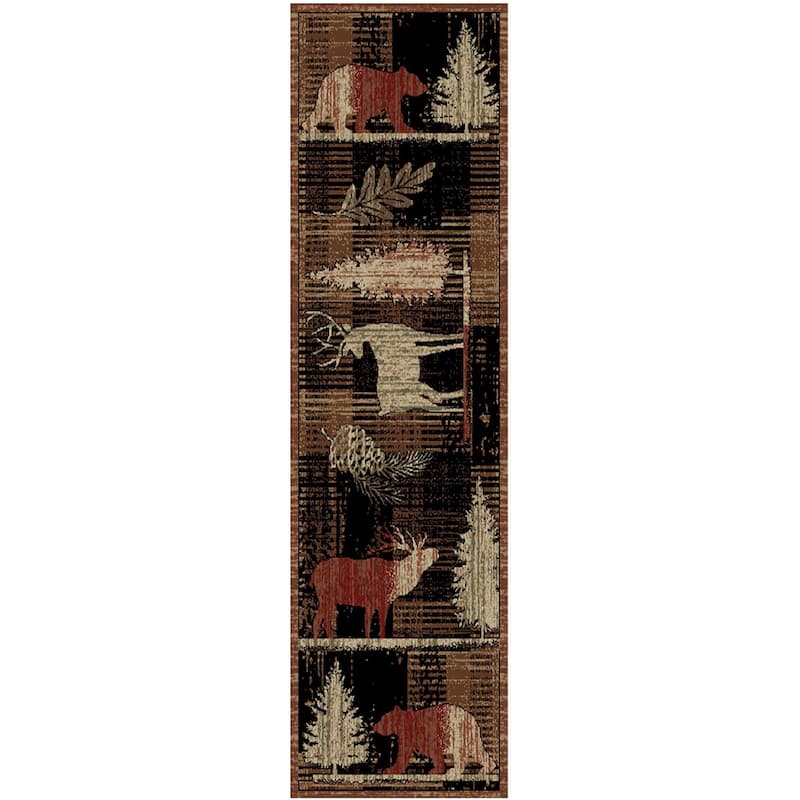 Hearthside Roaming Freely Lodge Area Rug - 2'3"x7'7"
