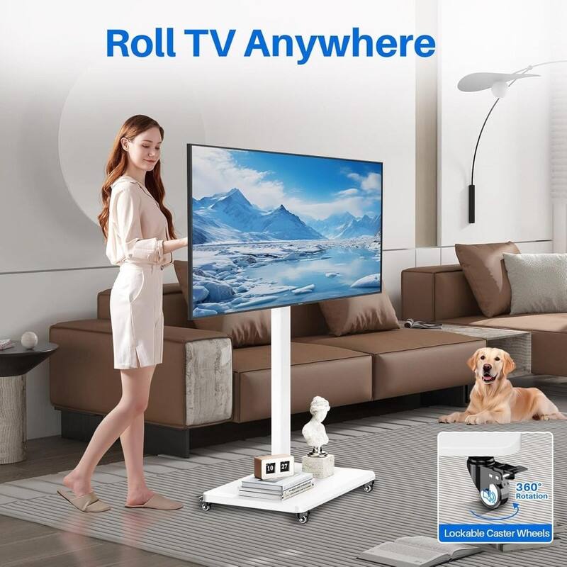 Rolling TV Stand