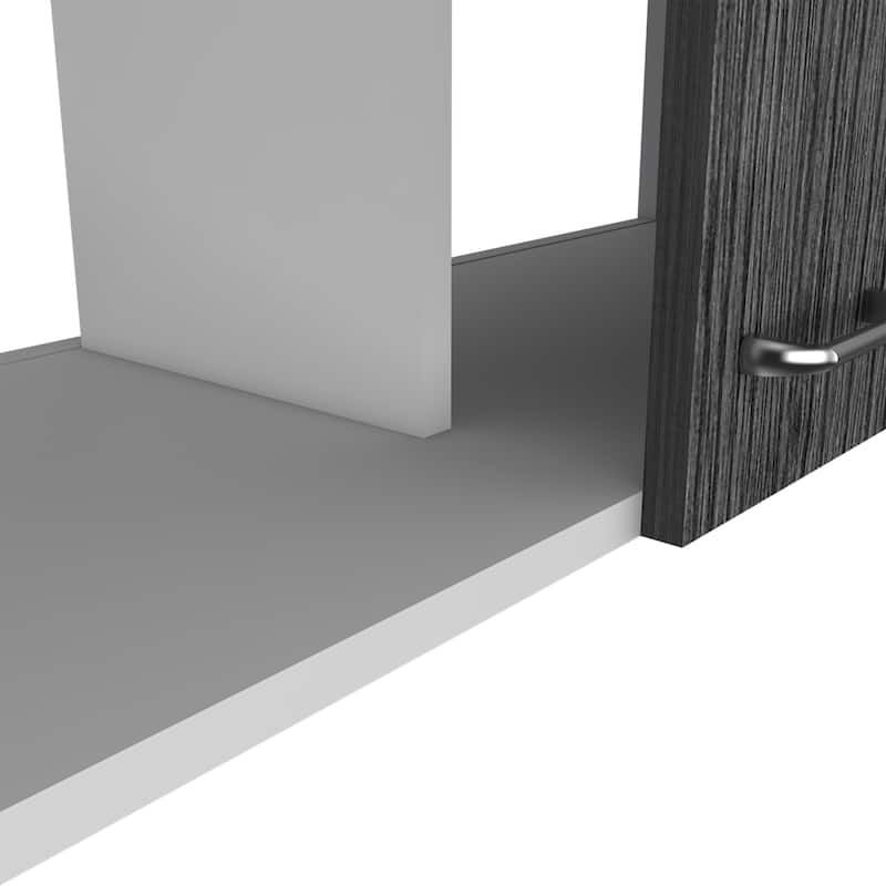 Wall Cabinet with Two Doors, Two Internal Shelves, Space-Efficient Storage