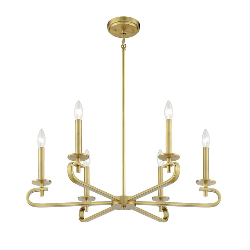 Savoy House Torino 6 Light 28" Wide Taper Candle Chandelier