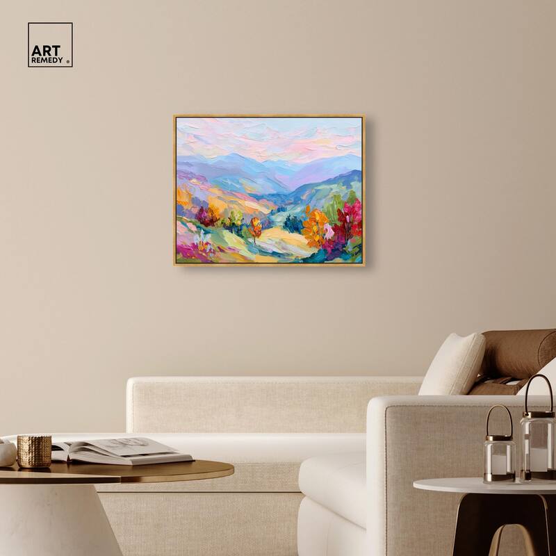 Colorful Valley I Canvas by Art Remedy