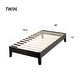 preview thumbnail 38 of 55, Grand Solid Wood 12-inch Platform Bed Frame by Crown Comfort