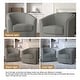 preview thumbnail 29 of 44, Nailhead Trim Upholstered Swivel Accent Chairs Set of 2