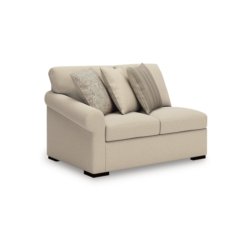 Signature Design by Ashley LadyMae Beige 2-Piece Sectional with Chaise - 102" W x 69" D x 40" H