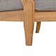 SAFAVIEH Couture Freida Wood Patio Arm Chair - 31.4" W x 35.6" L x 32.6" H - 31"W x 36"D x 33"H
