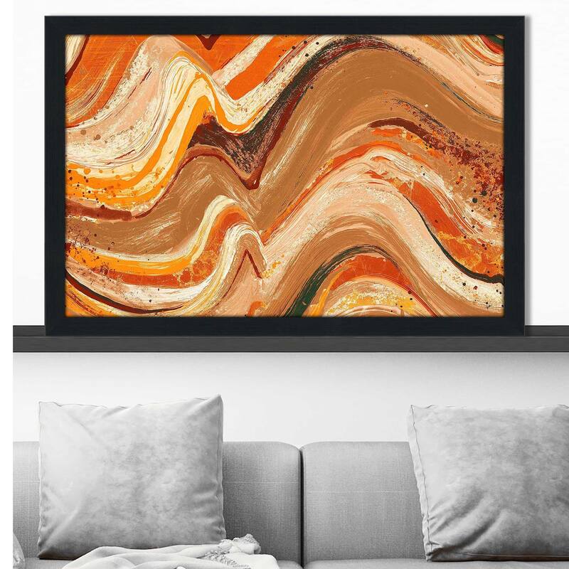 "New Concept Orange Abstract (Horizontal)" Print on Acrylic