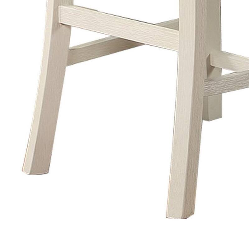 40 Inch Cottage Wood Counter Height Chair, Set of 2 - 40 H x21 W x 19 L