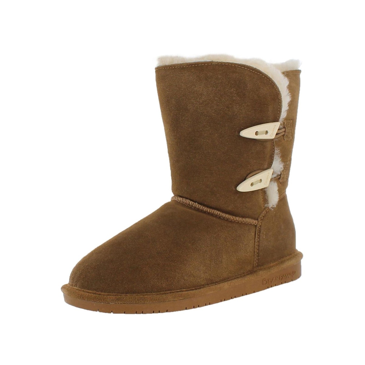 Shop Bearpaw Womens Abigail Winter Boots Mid Calf Snow Overstock