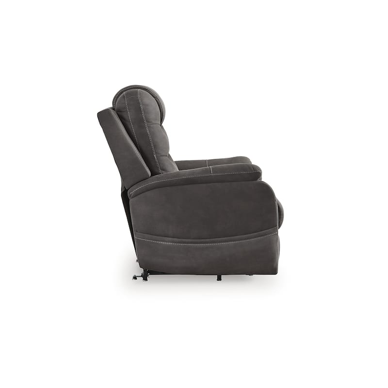 Signature Design by Ashley Snowfield Dark Gray Power Lift Recliner