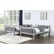 preview thumbnail 10 of 12, Twin over Twin Size Solid Wood Bunk Bed with Ladder and Fence for Kids, Bedroom