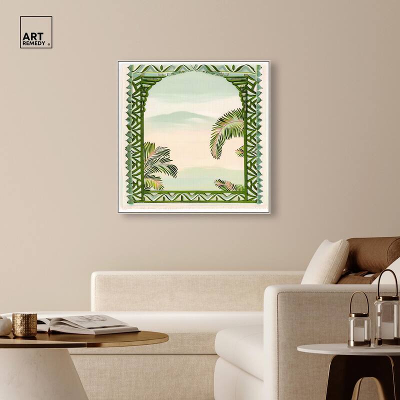Palm View Vista Canvas by Art Remedy