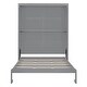 preview thumbnail 8 of 7, Murphy Bed Queen Size Wood Foldable Wall Bed Frame with Shelves, Beige