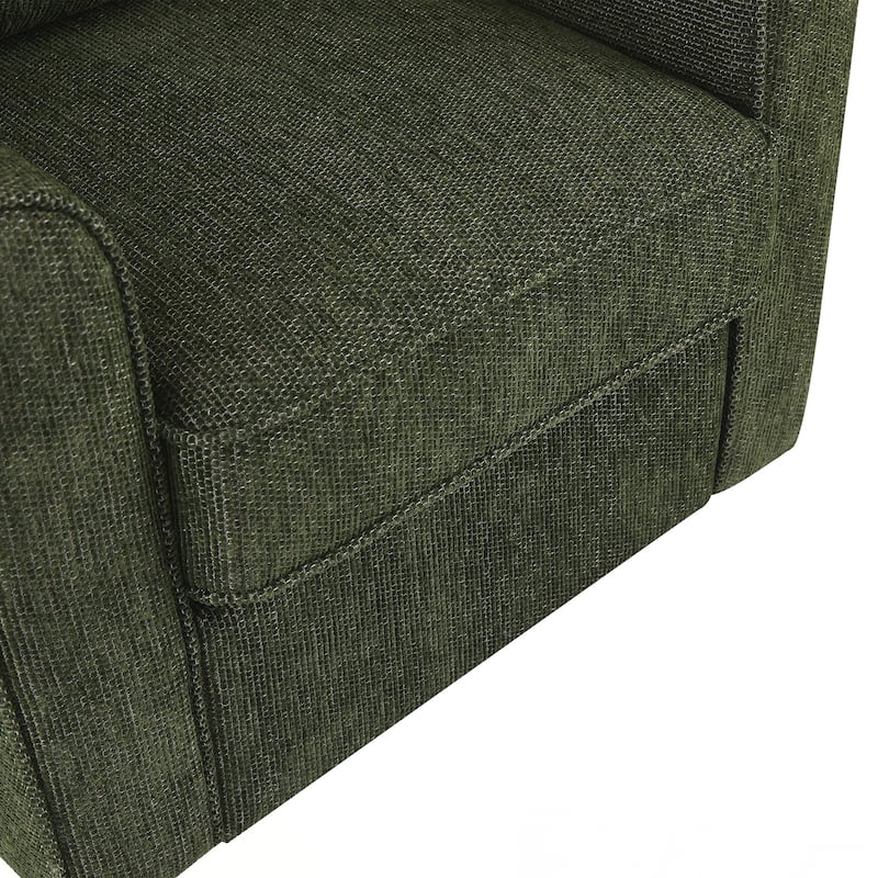 360° Swivel Chair Accent Barrel Armchair Swivel Sofa Chair with Side Pockets for Living Room, Bedroom, Office and Hotel