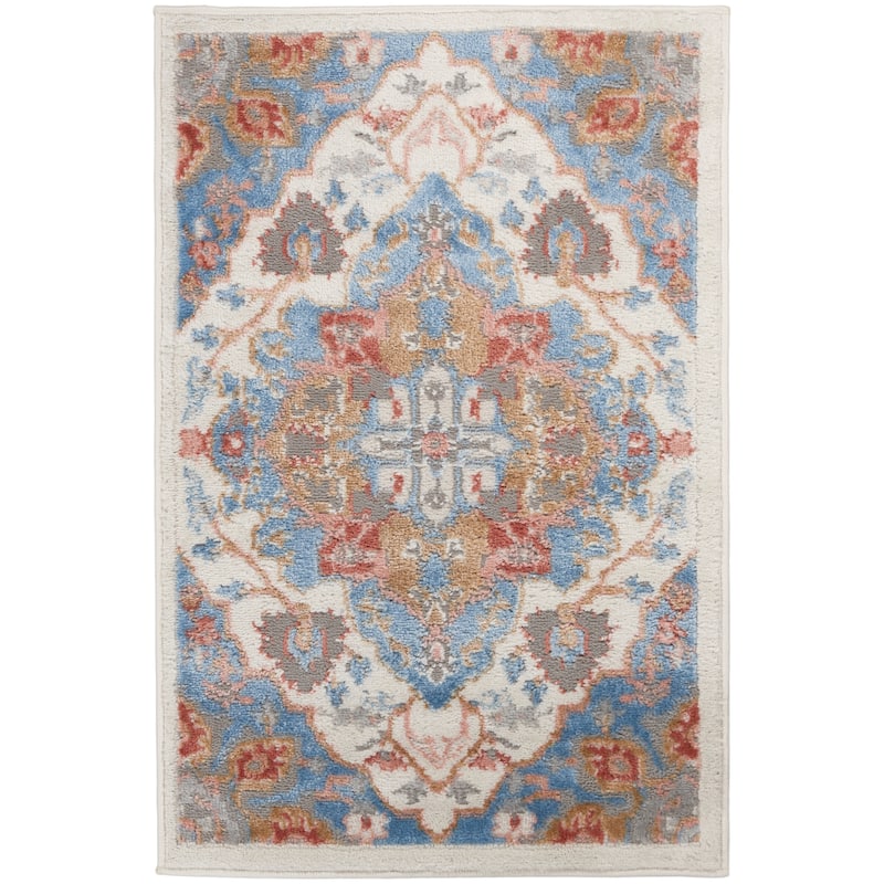 Nourison Elation Persian Floral Medallion Area Rug