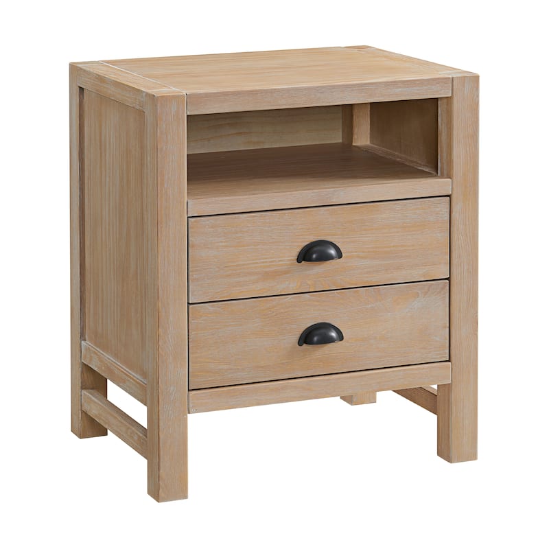 Arden 2-Drawer Wood Nightstand