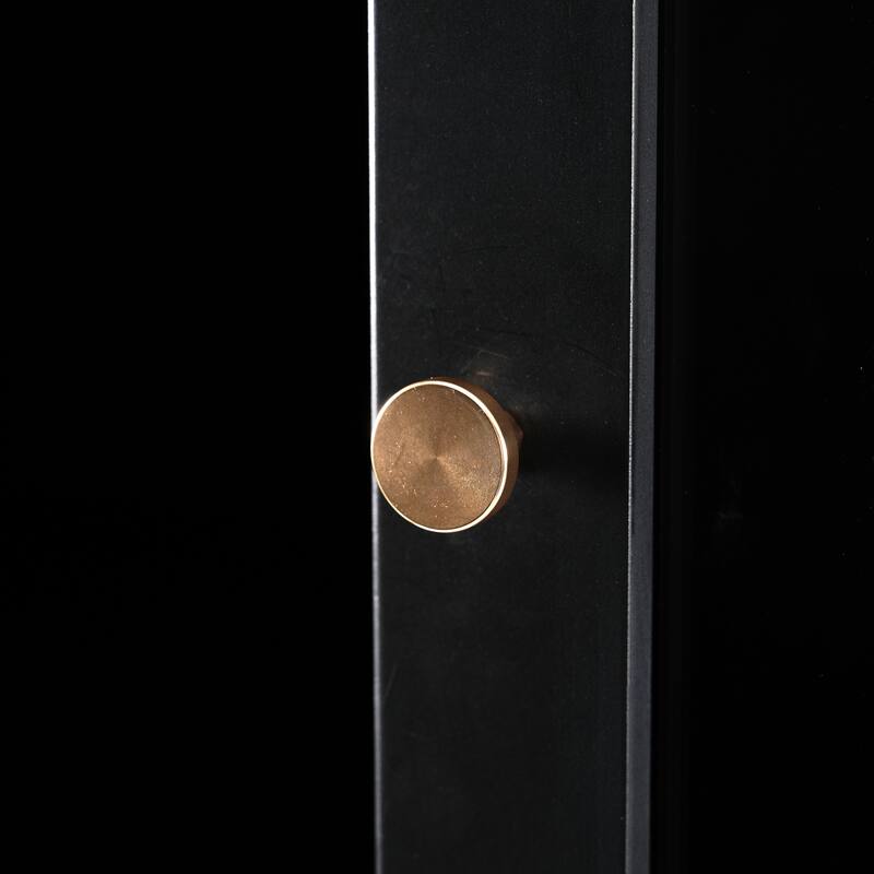 70.1" Modern High Freestanding Tall Bathroom Cabinet with 2 Adjustable Shelves, 3 Drawers, Soft Close Glass Doors