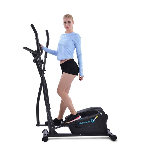 Nestfair Elliptical Trainer Machine Upright Exercise Bike with 8