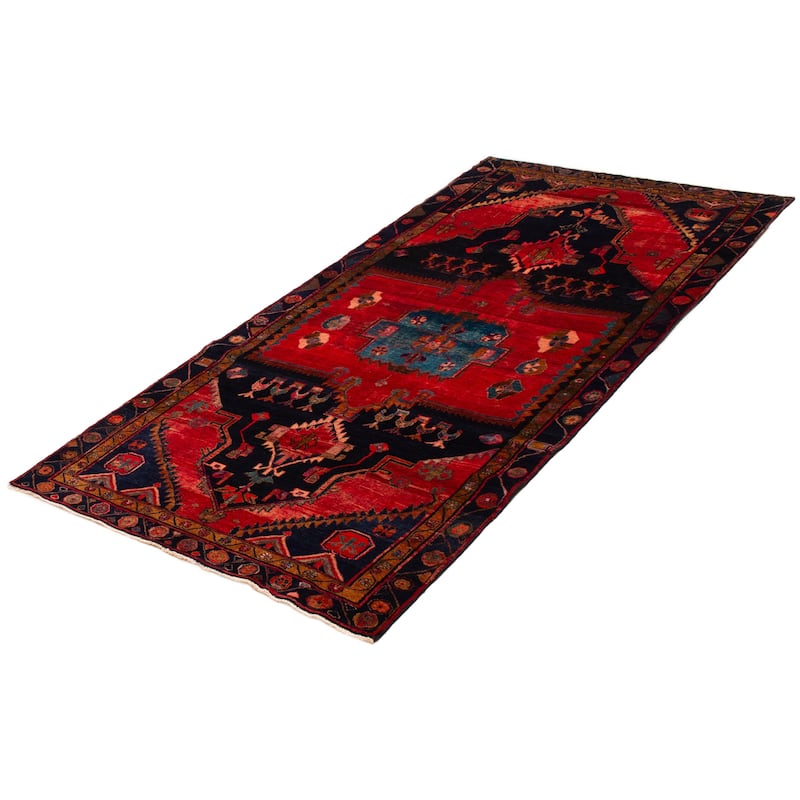 ECARPETGALLERY Hand-knotted Konya Anatolian Red Wool Rug - 5'0 x 10'8