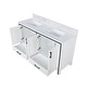 preview thumbnail 7 of 23, Ziva Bath Vanity and White Quartz Top