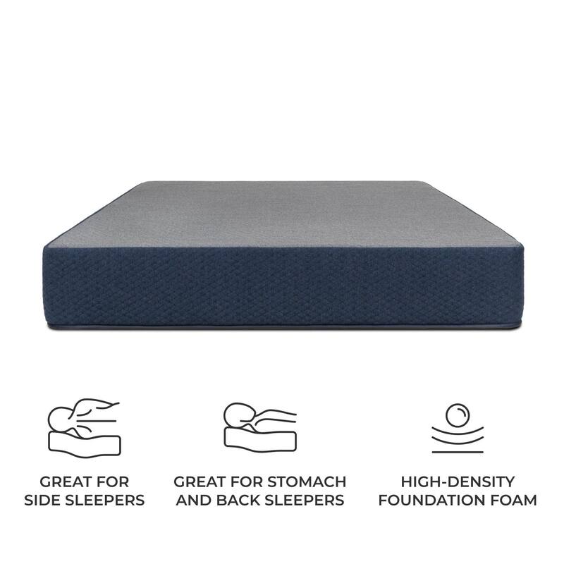 Dreamfoam Bedding Chill 10" Gel Memory Foam Mattress |RV Bunk 34x75