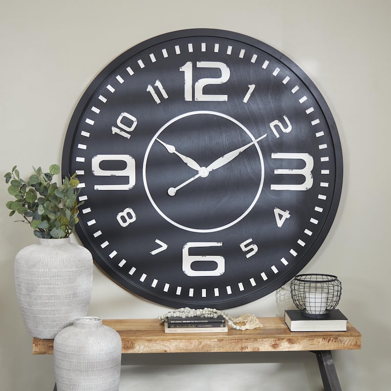 Wooden Decorative Wall Clock -Roche River Decor