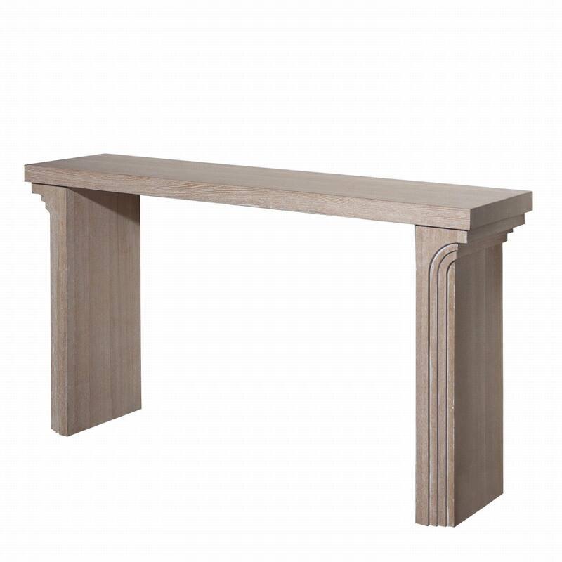 Modern 58" Wooden Console Table for Entryway Living Room and Hallway Decorative Accent