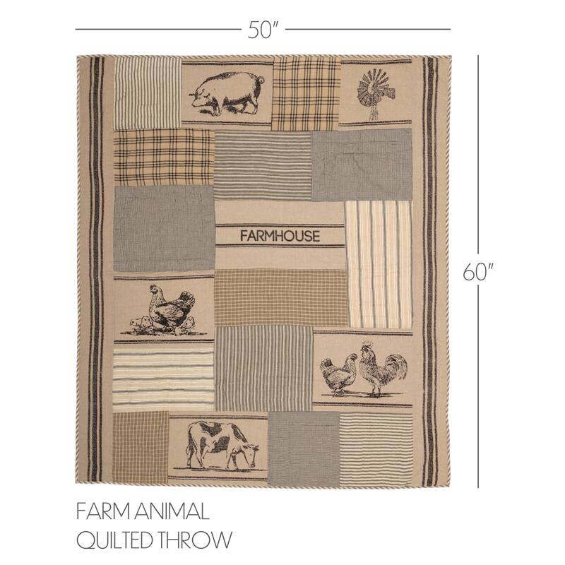Sawyer Mill Farm Animal Throw