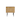 Studio London Amara Side Table - Oak Effect with Drawer and Steel Legs