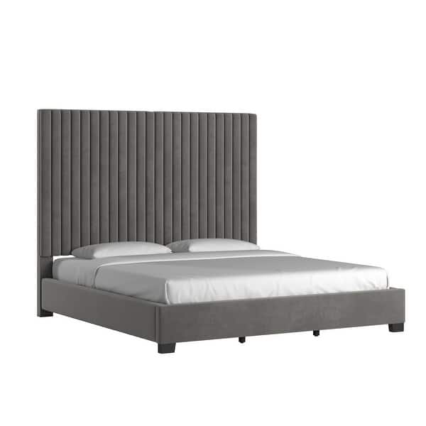 Aart Tufted Solid Wood and Upholstered Platform Bed by iNSPIRE Q Bold