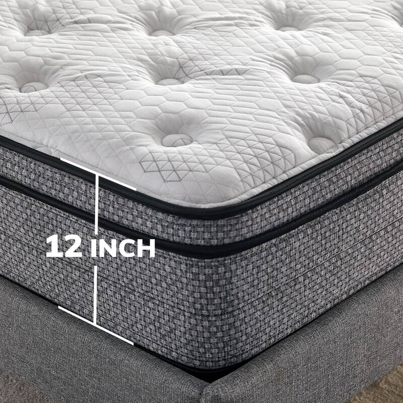 SleepInc. 12 Inch Gel Memory Foam and Innerspring Hybrid Mattress