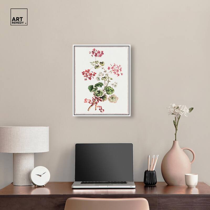 Carlet Variegated Geranium 1801 Canvas by Art Remedy
