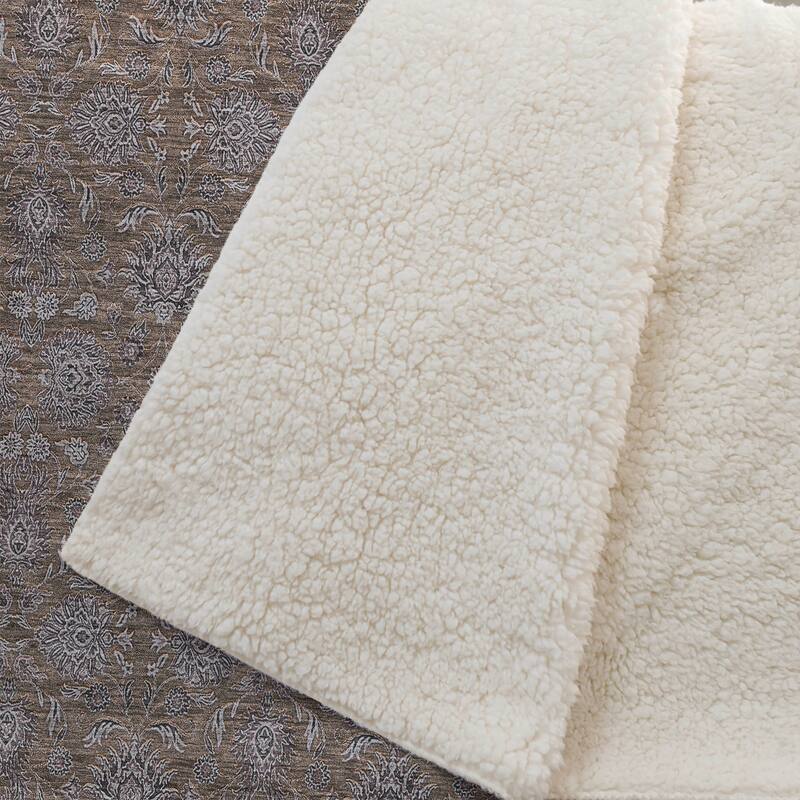 Premium Machine Washable Classic Traditional Sherpa Throw Blanket