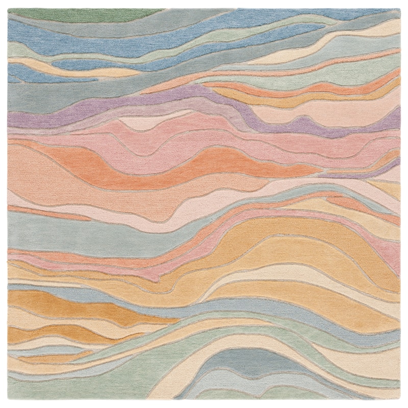SAFAVIEH Handmade Rodeo Drive Bjarndis Mid-Century Modern Wool Rug