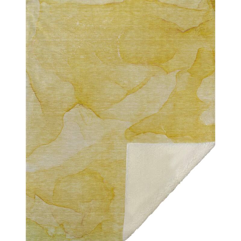 Premium Machine Washable Abstract Contemporary Sherpa Throw Blanket