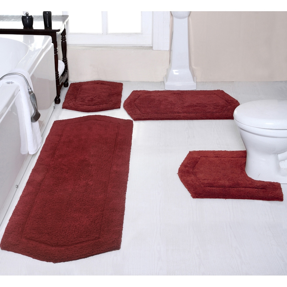  Clearance 3Pcs Bathroom Rugs Pad Plush Soft Carpe Non