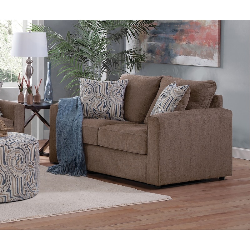 American Furniture Classics Delilah Model 8-020-A441V2 Loveseat with 2 Throw Pillows