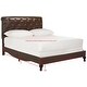 preview thumbnail 8 of 6, SAFAVIEH Hathaway Brown Bed (Queen)