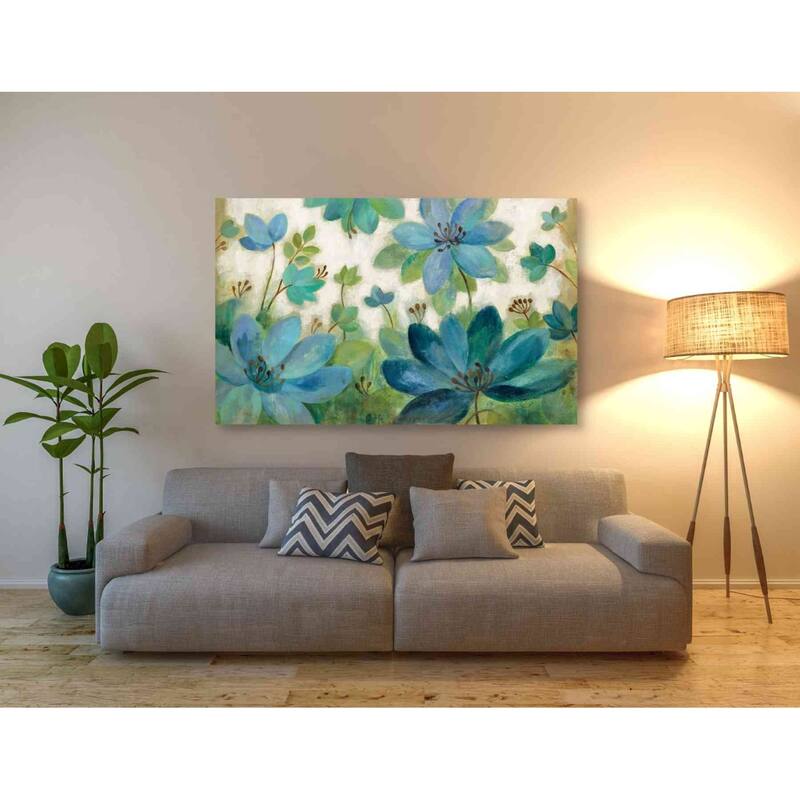 Epic Graffiti 'Peacock Bloom' by Silvia Vassileva, Canvas Wall Art