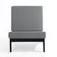 preview thumbnail 27 of 136, Outdoor Teak Wood Waterproof Armless Chair Loveseat with Cushions