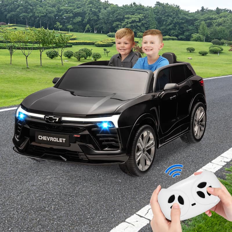 24V Kids Ride on Car 2 Seater, Licensed Chevrolet Blazer Battery Powered Electric Vehicles Car