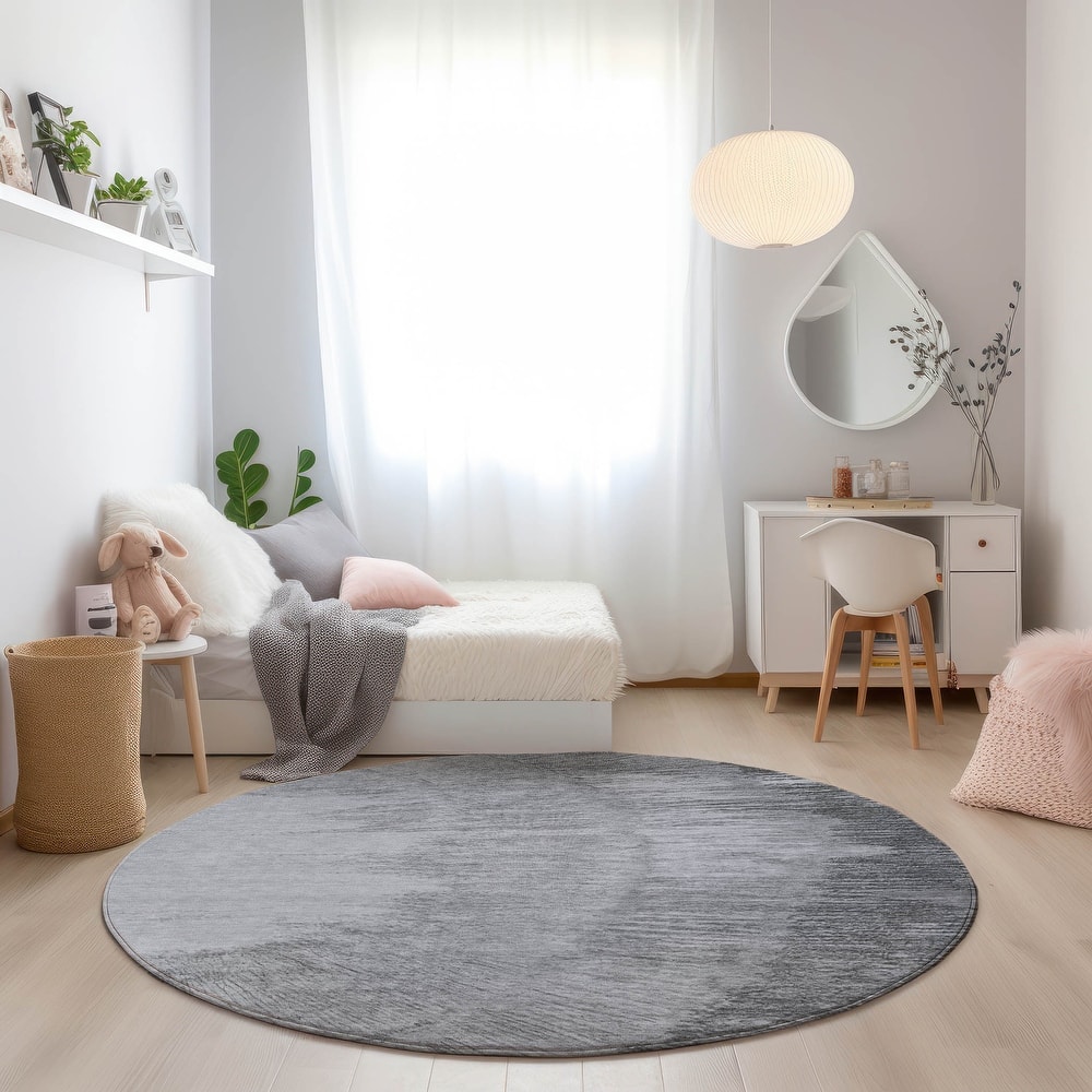 Machine Washable Indoor/ Outdoor Chantille Modern Burst Rug