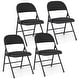 preview thumbnail 7 of 6, Gymax 6PCS Folding Chairs w/ Metal Frame PVC Leather Stackable Chairs