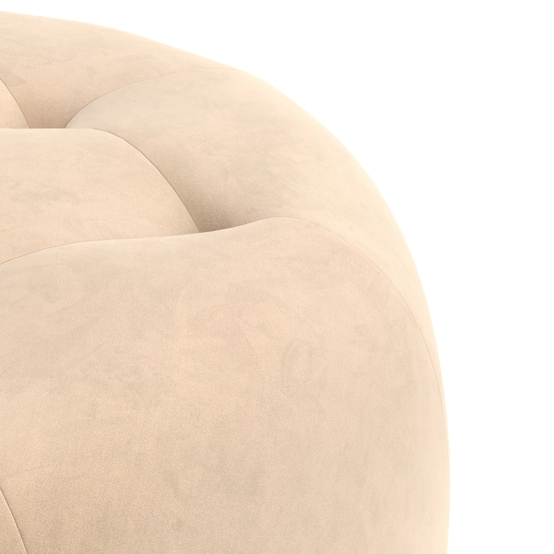 Bloomfield Round Velvet Ottoman
