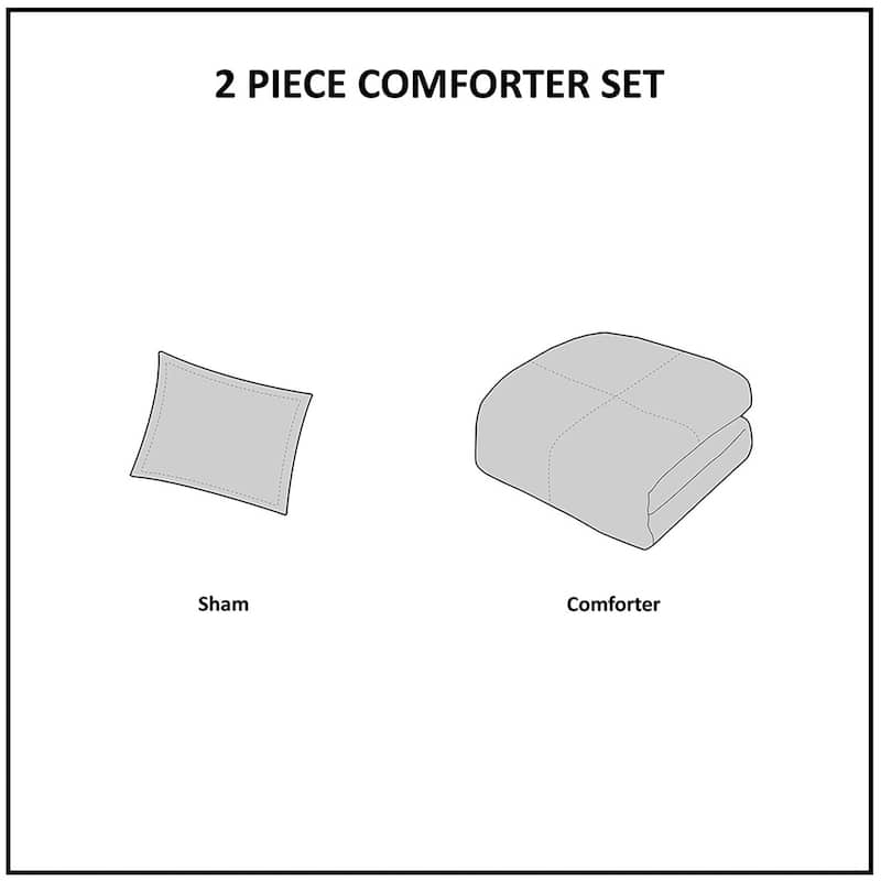 INK+IVY Kara 3 Piece Cotton Jacquard Comforter Set