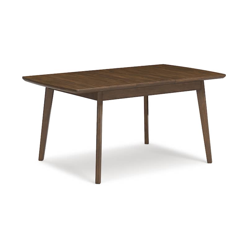 Signature Design by Ashley Lyncott Brown Rectangular Dining Butterfly Extension Table - 36"W x 48/64"D x 30"H