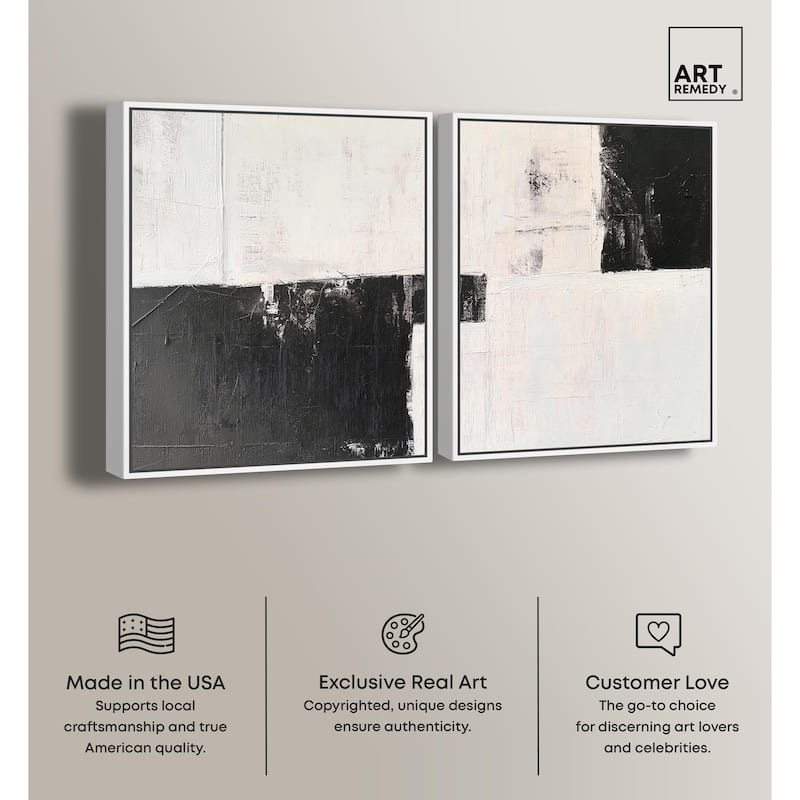 Shattered Symmetry II Canvas Set of 2 by Art Remedy
