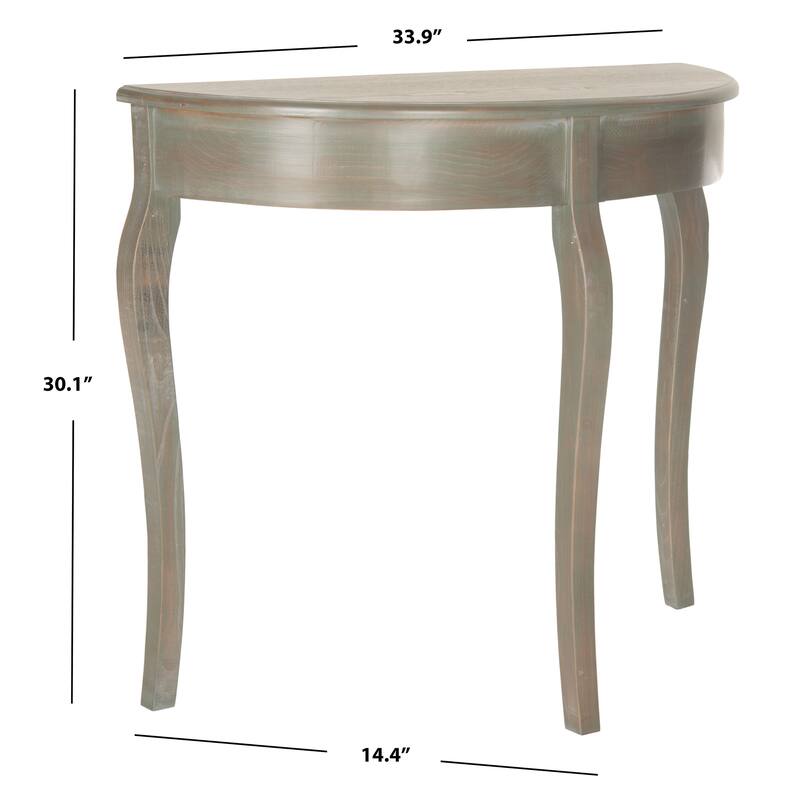 SAFAVIEH Sybilla Ash Grey Console - 33.9" x 14.4" x 30.1" - 34Wx14Dx30H - Ash Grey