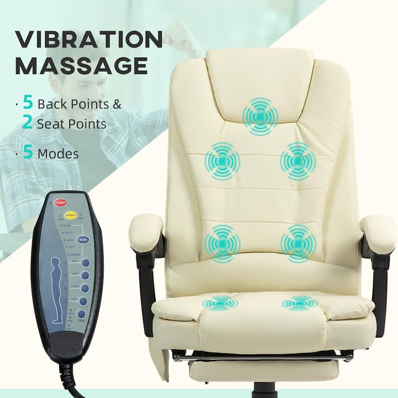 Vinsetto 7-Point Vibrating Massage Office Chair
