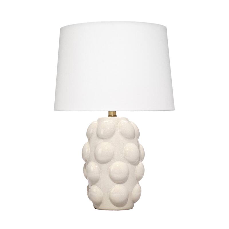 Terra Ceramic Table Lamp with Linen Shade